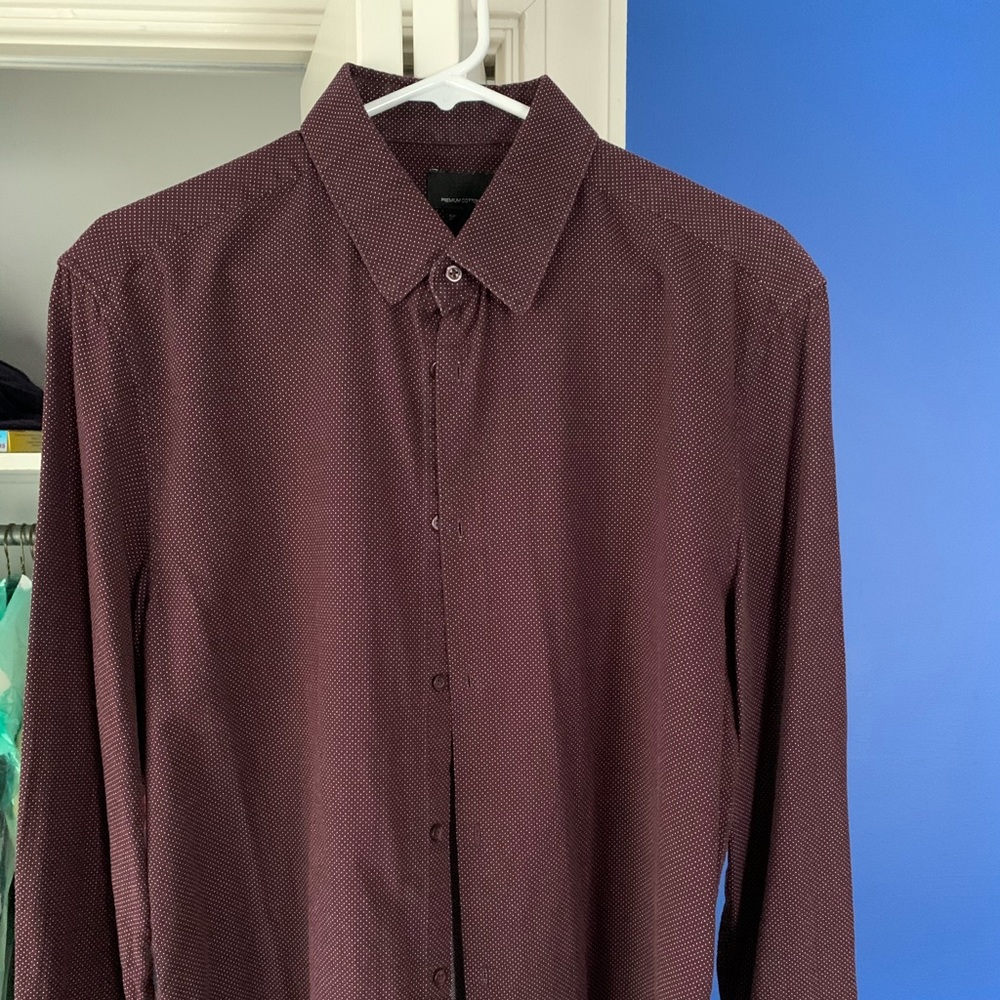 H&M Dotted Long Sleeved button down